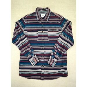 KATIN Men's Medium Flannel Shirt Button‎ Long Sleeve